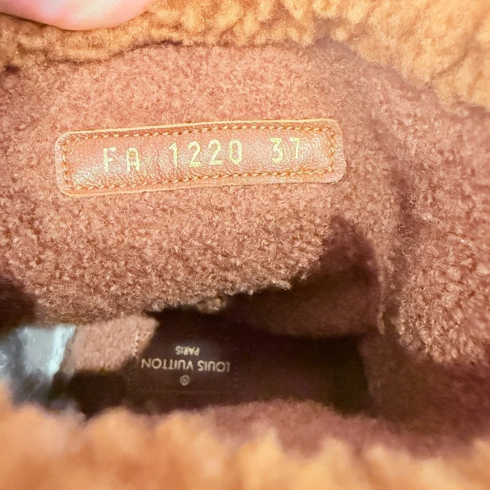 Louis Vuitton Suede Shearling Snowdrop Brown Ankle Booties - Picture 8 of 10